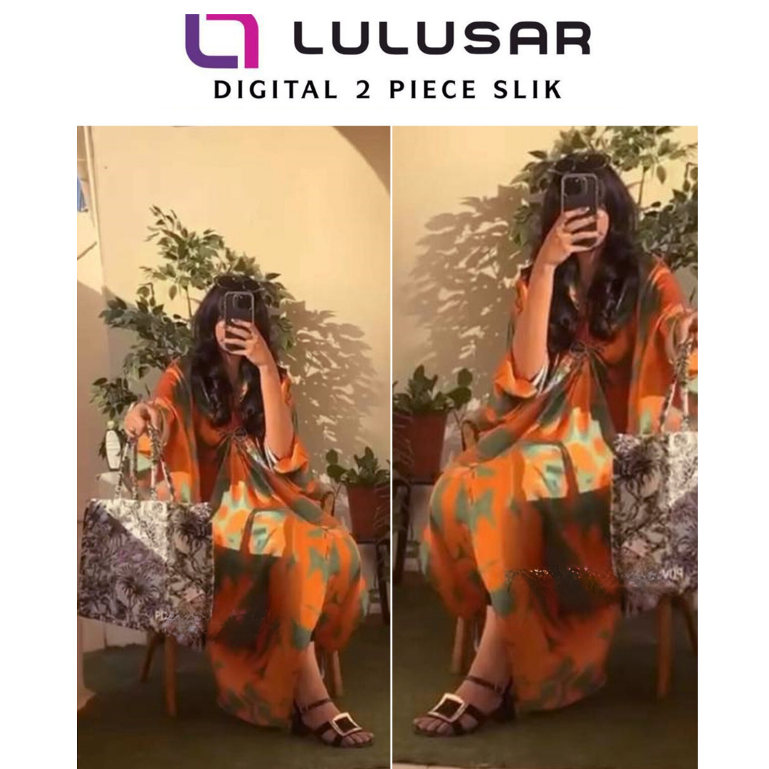 Lulusar 2-Piece Premium Digital Silk Top and Trouser